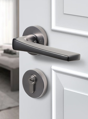 名门静音门锁卧室室内北欧简约木门锁现代房间卫生间门把手家用锁