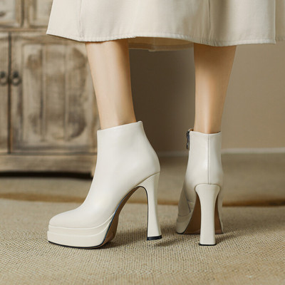 复古马丁靴粗跟厚底时尚经典