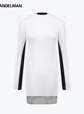 ANN ANDELMAN& BLIND NO PLAN 联名 设计款修身长袖包臀连衣裙