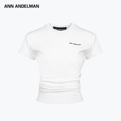 ANNANDELMAN叠褶短袖上衣
