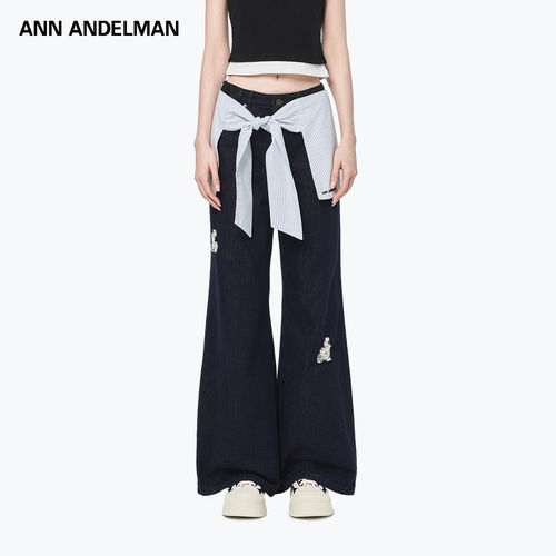 ANNANDELMAN衬衫绑带牛仔裤
