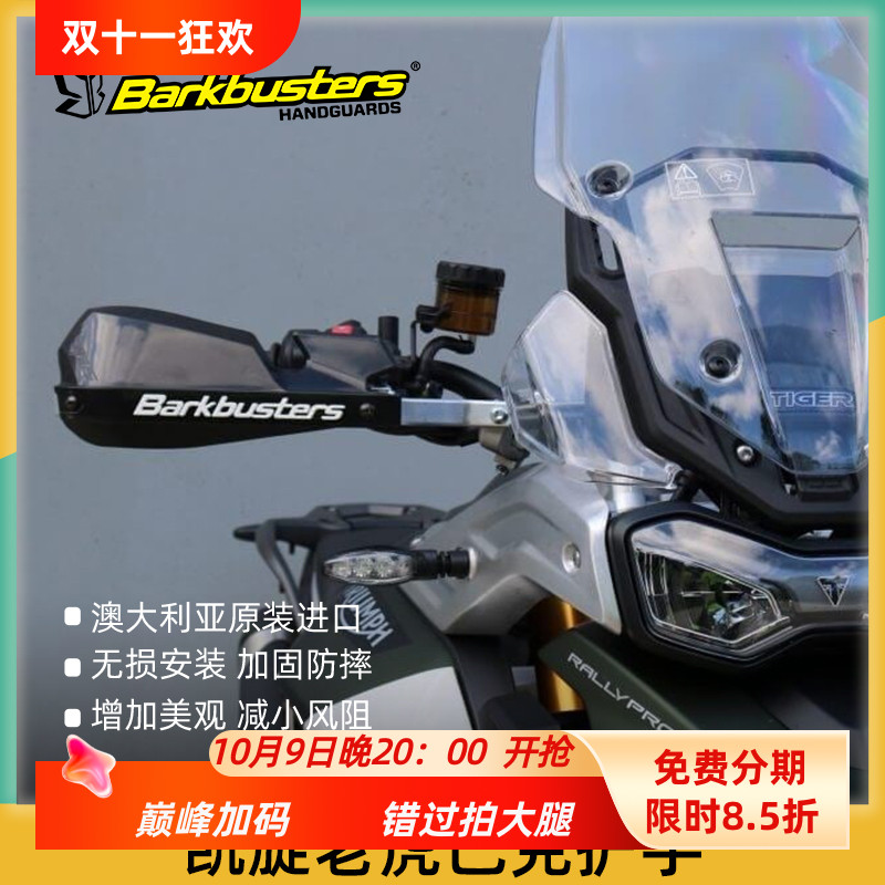 巴克进口摩托车手把改装护手片弓适用凯旋老虎800 1200 660 900GT