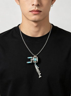 跨境奇趣个性便捷新Fishing Reel Jewelry Set渔线轮首饰套装礼物