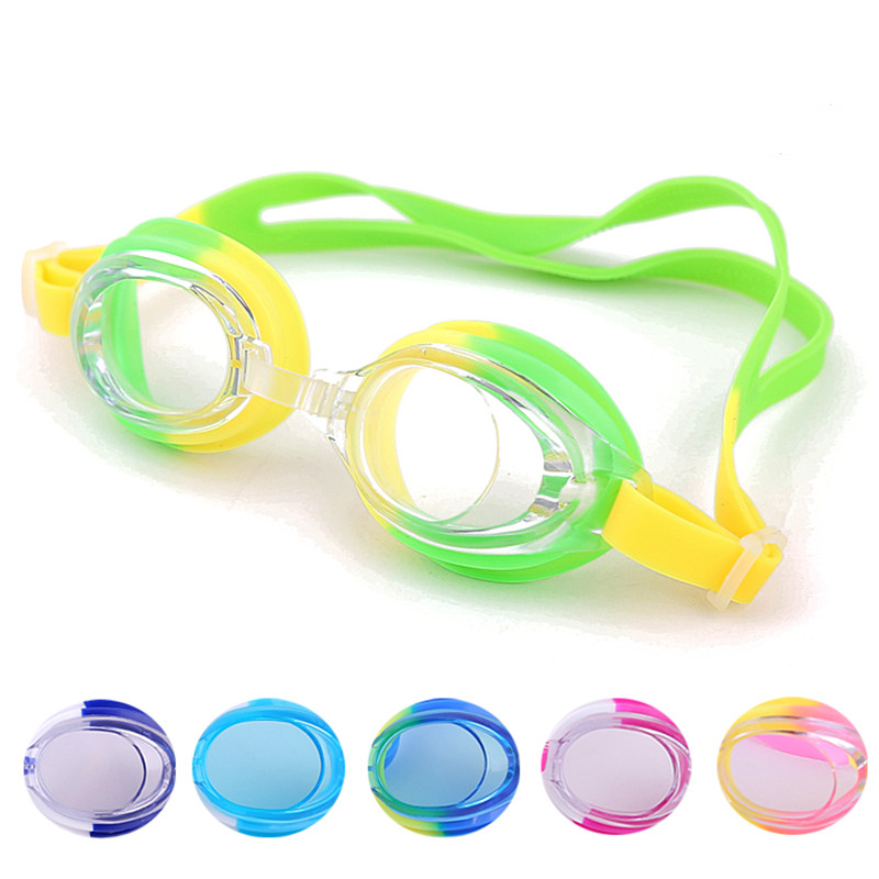 男女宝宝清晰童镜卡通多色男孩女孩通用高清动物图案儿童游泳眼镜