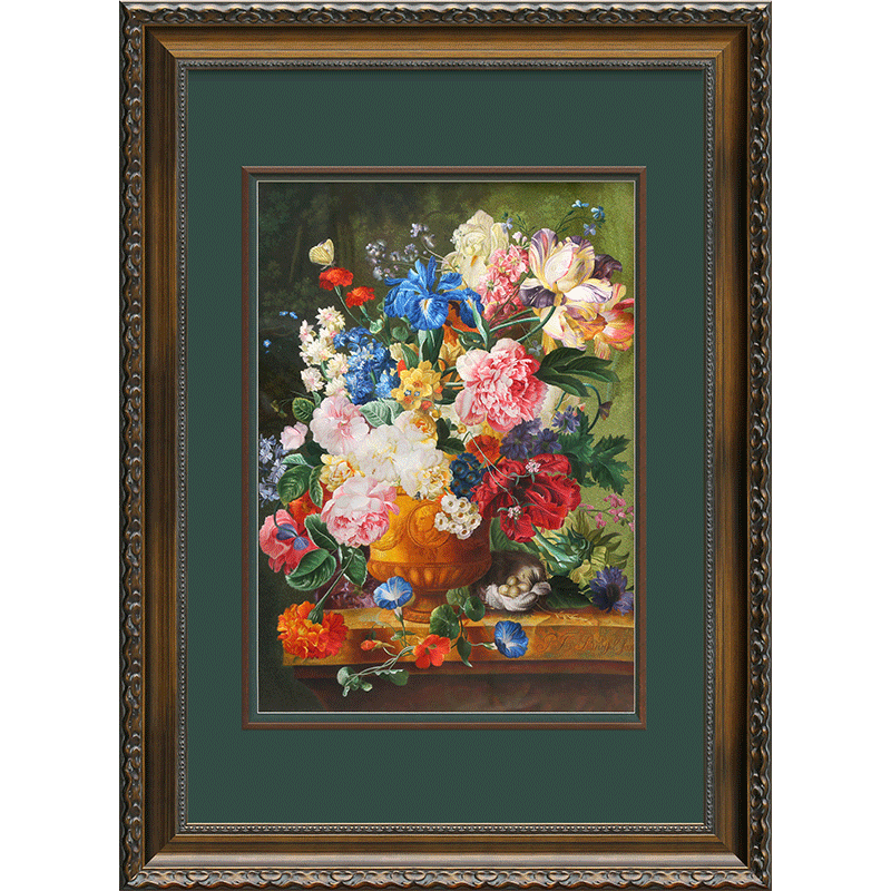 古艺苏绣精品油画花卉高端礼品