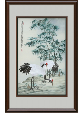 古艺苏绣精品仙鹤高端祝寿礼品
