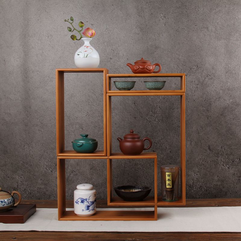 竹制茶具博古架件包邮