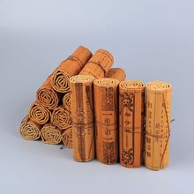 复古小竹简书卷三字经兰亭序论语道德经创意礼品小摆饰家居饰品