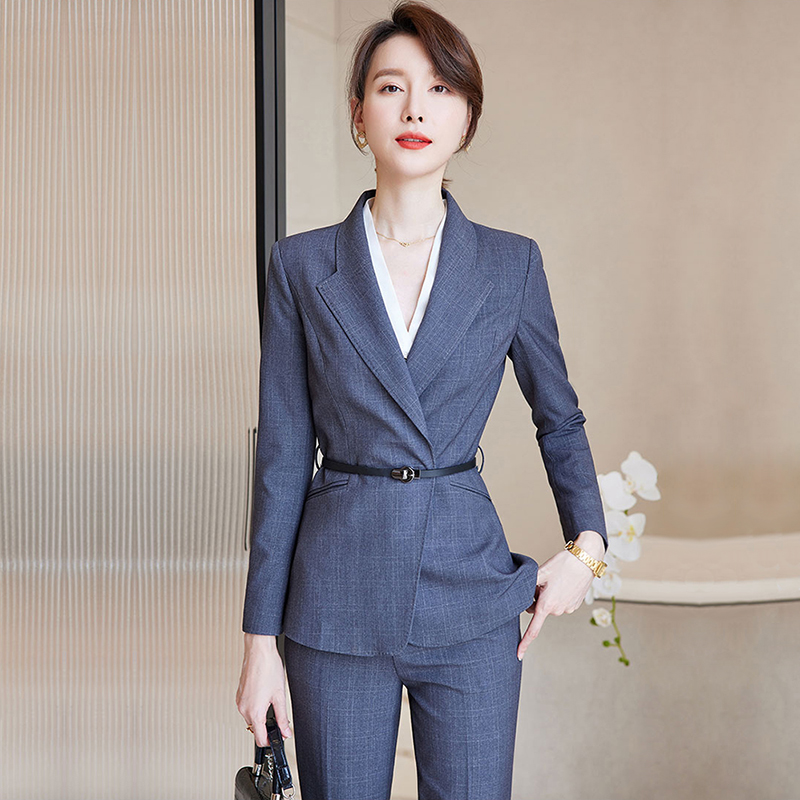 西装套装女秋季职业装气质女神范白领通勤职场上班族休闲西服外套