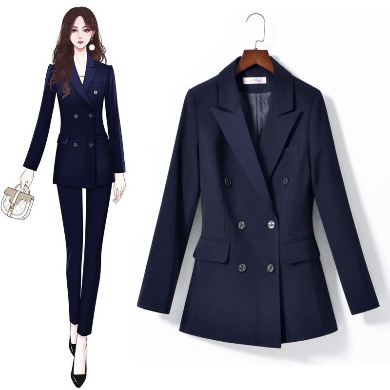 新款西装外套女春高级感韩版英伦风时尚气质小个子西服职业装套装