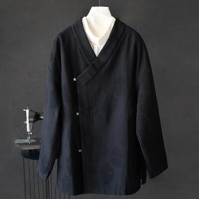 秋季男士休闲新中式棉麻马褂