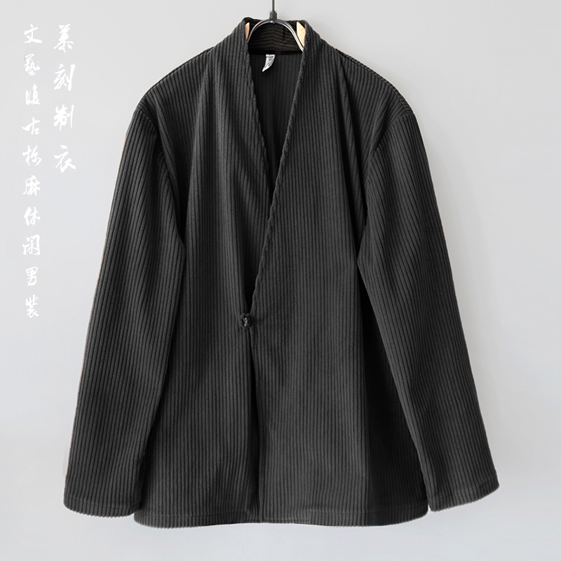 慕刻V领春秋宽松潮流复古外套