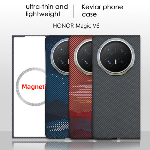 适用MagicV6凯夫拉散热磁吸硬壳