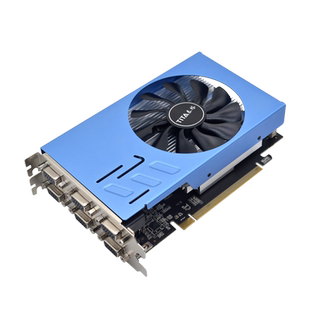 泰塔 炒股显卡2屏4屏6屏监控分屏拼接 VGA多路输出AMDR7350HD7600