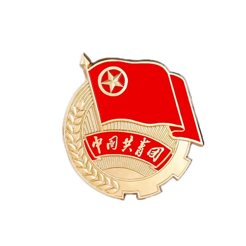 团徽大码悬挂版金属铸模挂墙整模成型合金教室户外金属带挂可定制