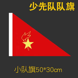 少先队队旗手持中国少年先锋队队旗小队旗手拿小学生少先队员队旗