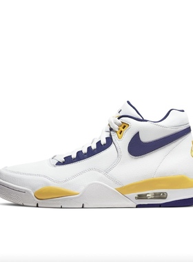 耐克Nike Flight Legacy 潮流复古  耐磨 运动休闲鞋 湖人 BQ4212