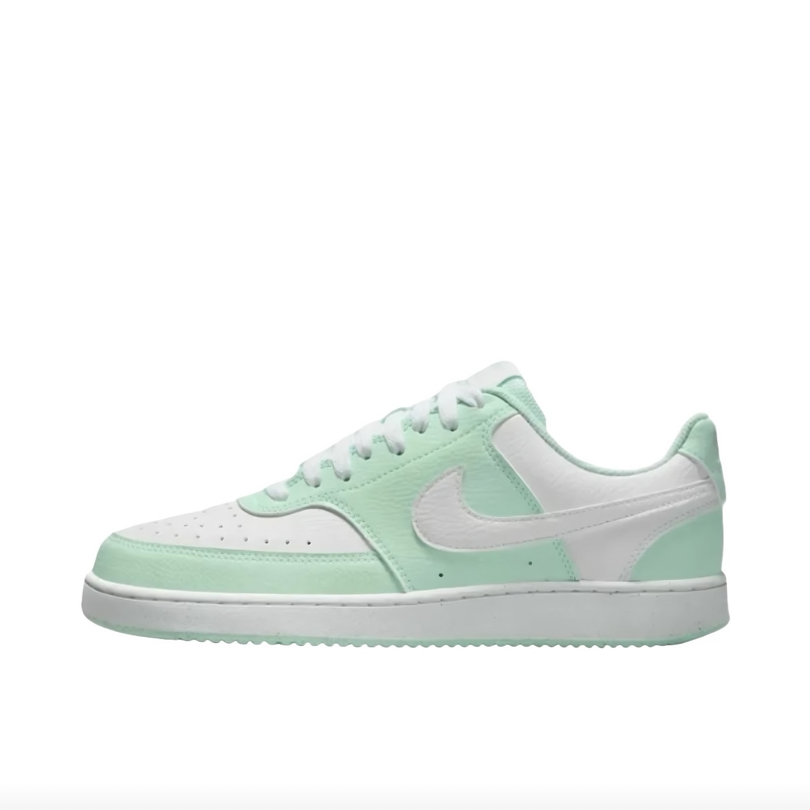 Nike Court Vision 板鞋 复古缓震抓地 女款/嫩绿色/白色DH3158