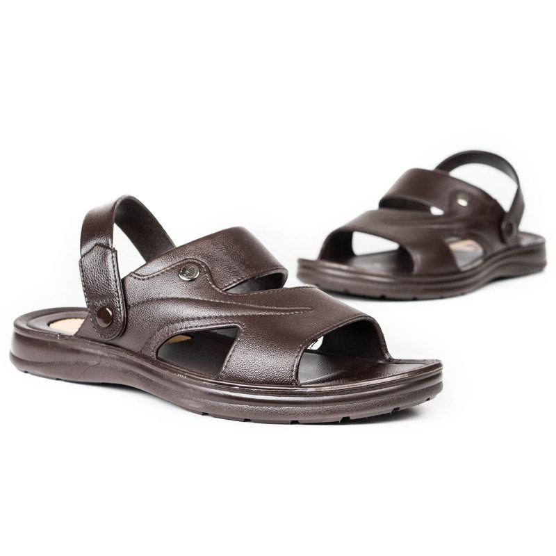 PULL-BACK SANDALS MENS SUMMER VERSATILE CASUAL BEACH SHOES TREND OUTDOOR WEAR DUAL-PURPOSE NON-SLIP BREATHABLE SANDALS