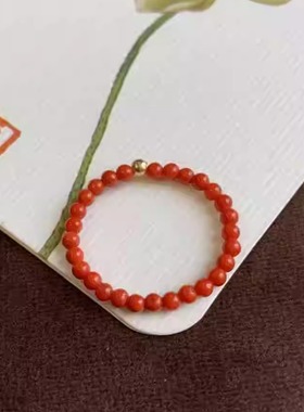 天然南红玛瑙戒指女款高含量