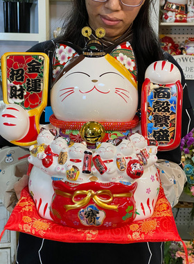 金运招财发财猫商铺前台吉祥摆件