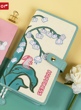 kinbor瑞比莉布与铃兰花周计划本weeks手帐本布面高颜值笔记本子