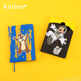 捡漏绝版 珍藏系 kinbor迪士尼米奇记事本空白本A6翻滚吧奇奇蒂蒂