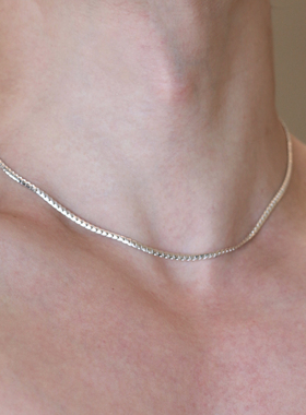 毛衣链蛇骨项链925925纯银毛衣链