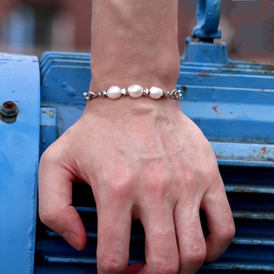 天然珍珠手链珍珠原创同款