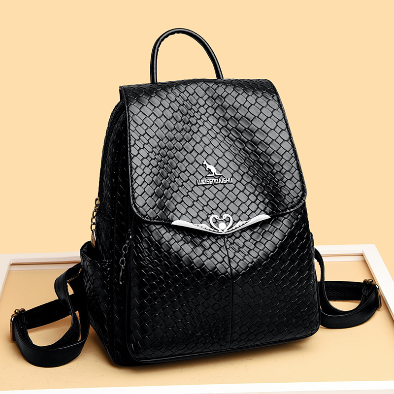 专柜正品双肩包女真皮2025新款女士牛皮软皮旅游背包大容量送妈妈