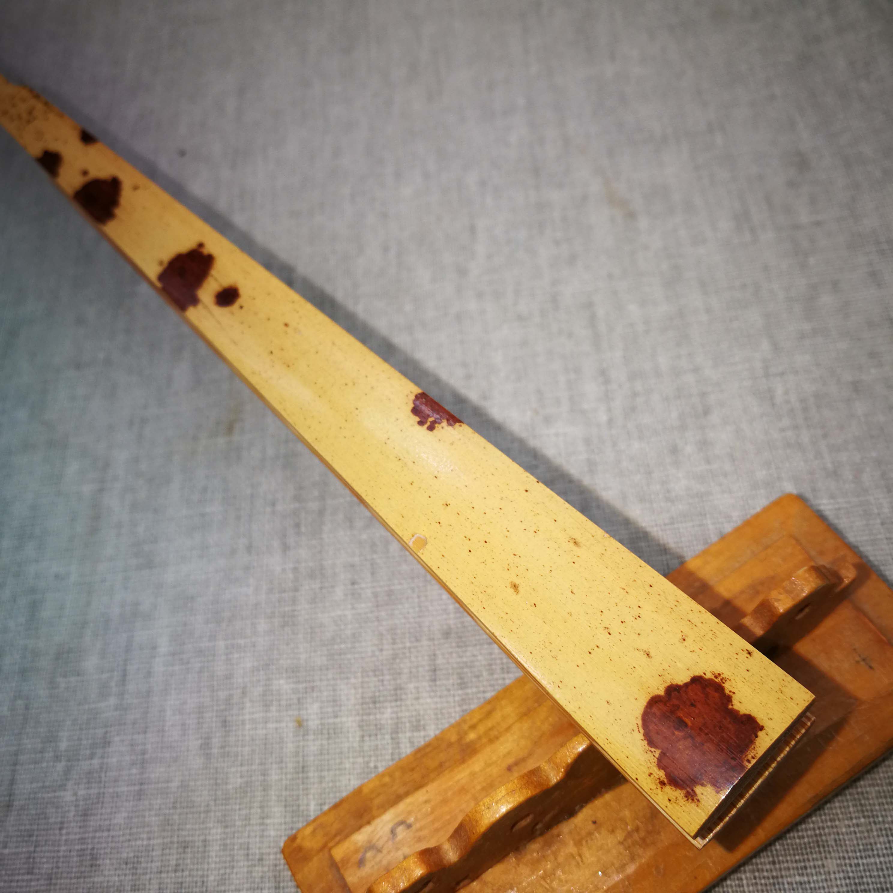 蜡底老云妃折扇湘妃紫花9寸排口1.8古方玉竹骨苏工文玩收藏陈敏制