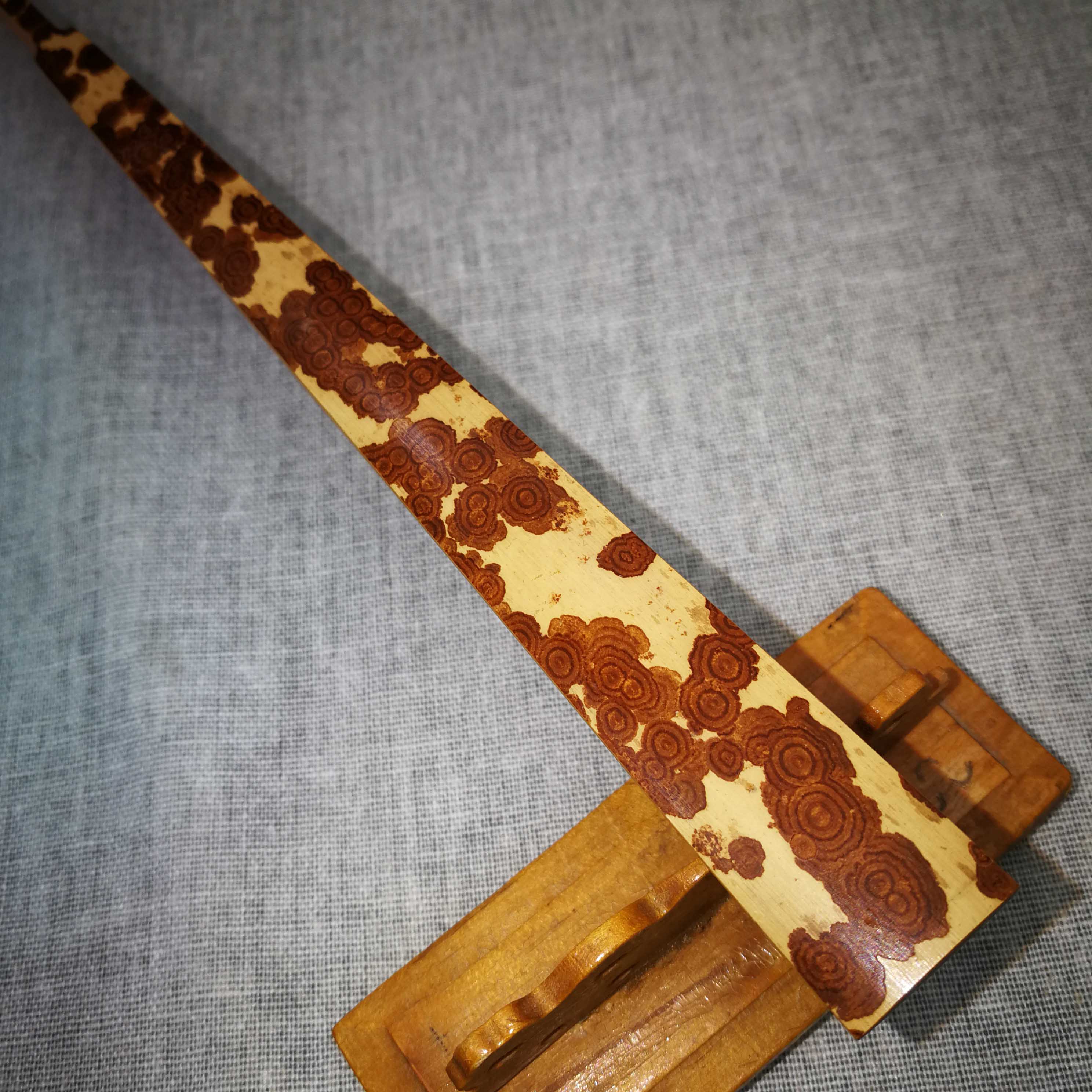 精品红湘妃竹折扇精工9.5寸苏工文玩收藏宣纸扇面玉竹小骨 陈敏制