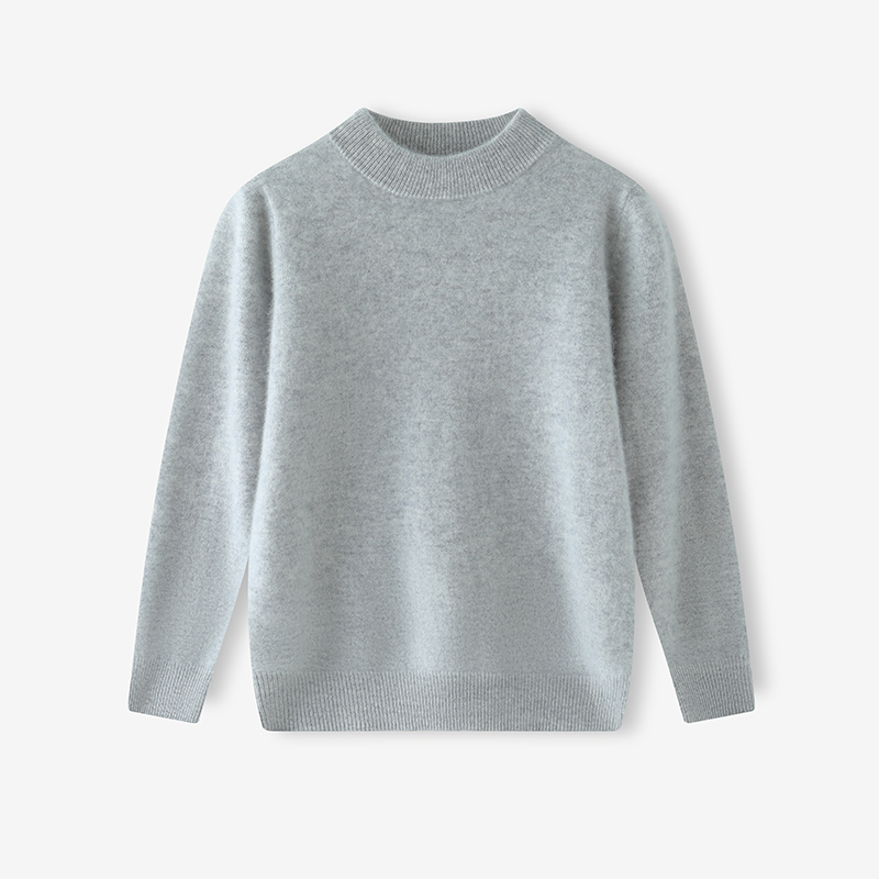 儿童半高领山羊绒衫男童秋冬加厚高端打底中大童羊毛衫女童冬毛衣