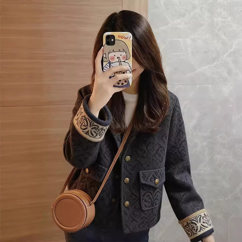 气质高级感小香风毛呢上衣外套女2025冬季新款今年流行爆款,女装/女士精品,毛呢外套,淘宝优惠券,粉丝福利购,淘宝优惠卷