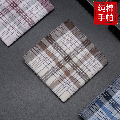男士纯棉手帕全棉夏擦汗吸汗小方巾便携随身老式手绢汗巾纱布汗巾