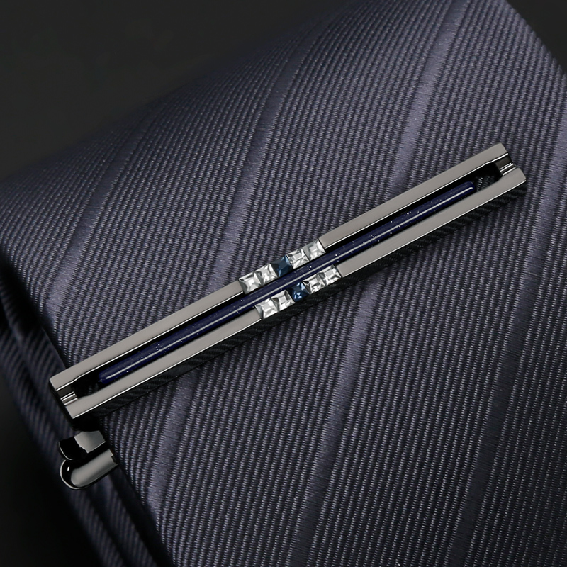 男士领带夹新款个性高级星空纹