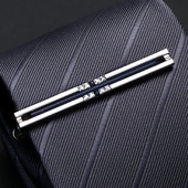 领带夹男士 别针定制 领夹礼盒装 高档星空纹正装 简约结婚商务西装