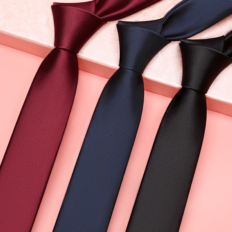 免打结拉链式女士领带黑色藏蓝职场正装1210z