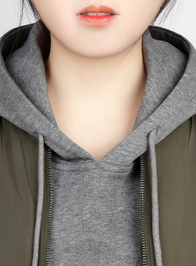 灰色卫衣帽子单独连帽假领子百搭女冬保暖假领高端配饰配毛衣打底