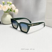 女潮小香儿2025新款 链条方形墨镜女圆脸显瘦小框偏光遮阳太阳眼镜