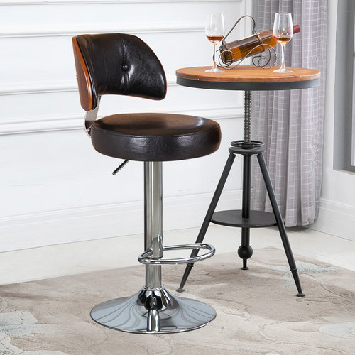 简约恒雅PU吧台椅子满减