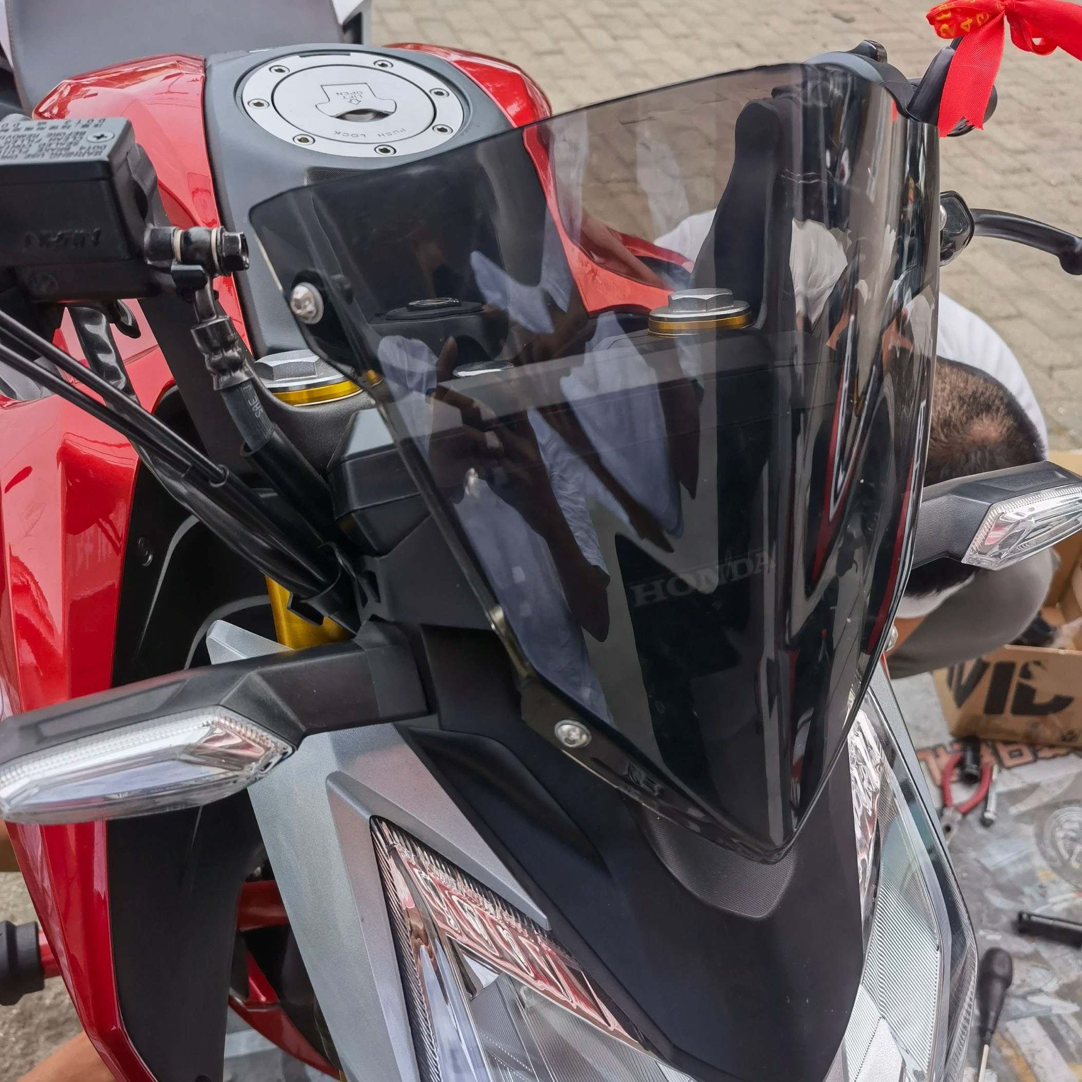 本田新大洲国三国四CB190R挡风