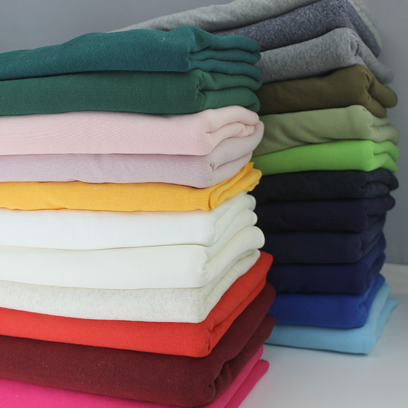 纯色布料纯棉莱卡布料弹力针织面料 秋衣秋裤内衣t恤棉服布料