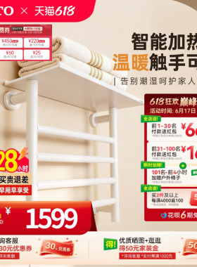 TOTO电热毛巾架卫生间加热浴巾架防潮烘干除湿置物架YET400C(11)