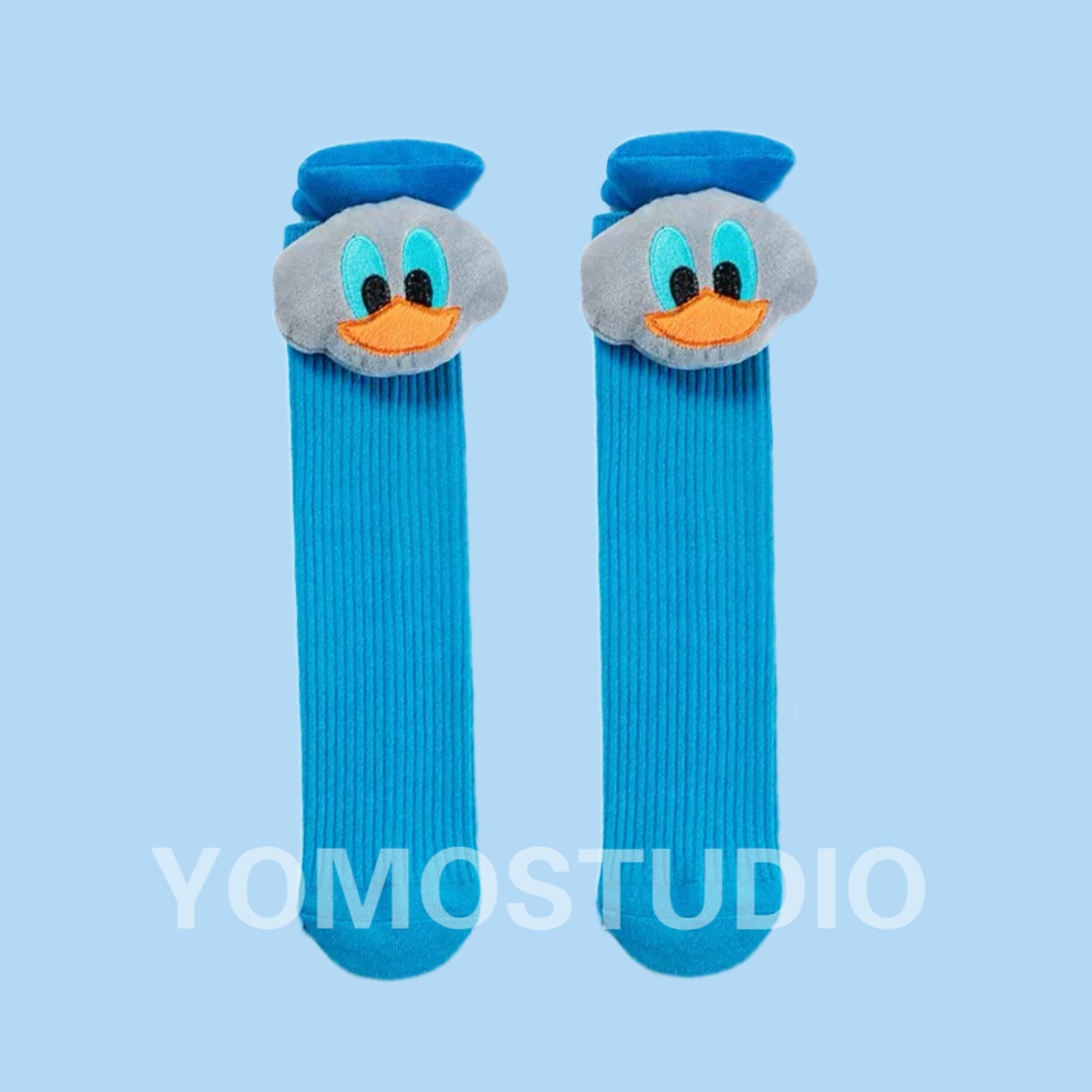 YOMOSTUDIO/儿童可爱立体玩偶卡通中筒袜搞怪熊猫舞台表演走秀袜