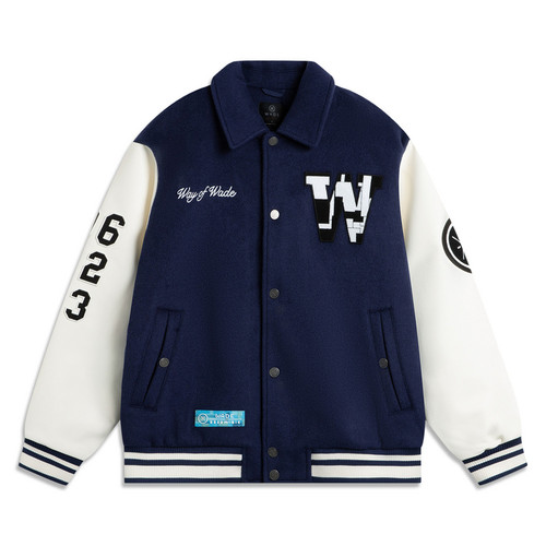 李宁2024冬季新款韦德系列男子宽松保暖翻领夹克外套AJDU367-B品