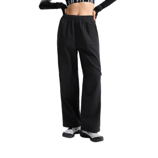 加绒直筒运动裤 健身系列秋季 AYKU738 女士2024新款 李宁运动长裤