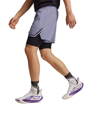 李宁篮球系列男子夏季运动速干透气百搭专业比赛短裤AAPV065