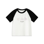 AHSV536 李宁短袖 百搭修身 圆领文化衫 T恤夏女款 电子竞技系列时尚