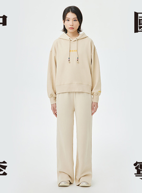 中国李宁系列女子时尚潮流宽松休闲百搭运动套头卫衣AWDT264-B品